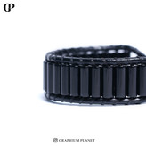 دستبند Darkness با سنگ انیکس و بند چرمی